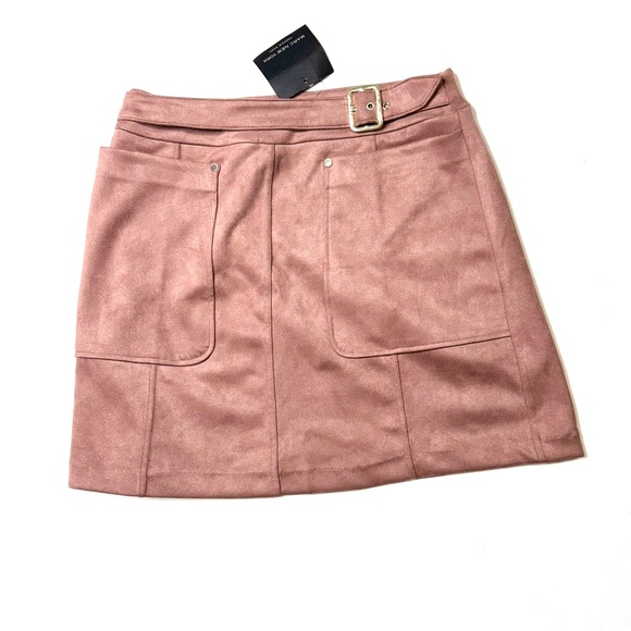 Marc New York Dresses & Skirts - Marc New York Dusty Rose Faux Suede Mini Skirt Size Small NWT